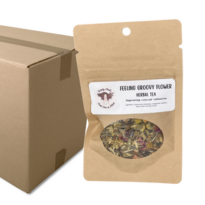 Witchy Pooh's Feeling Groovy Flower Loose Leaf Herbal Tea For Relaxation Caffeine Free-7