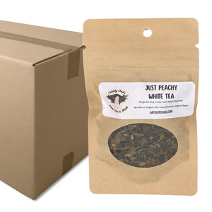 Witchy Pooh's Just Peachy Loose Leaf White Tea, Peach Flavored, Low Caffeine Content-7