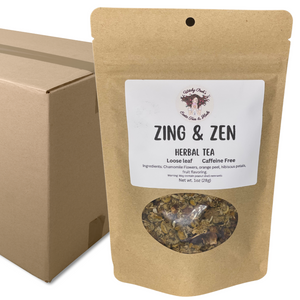 Witchy Pooh's Zing & Zen Loose Leaf Citrus Flavored Chamomile Herbal Tea, Caffeine Free-8