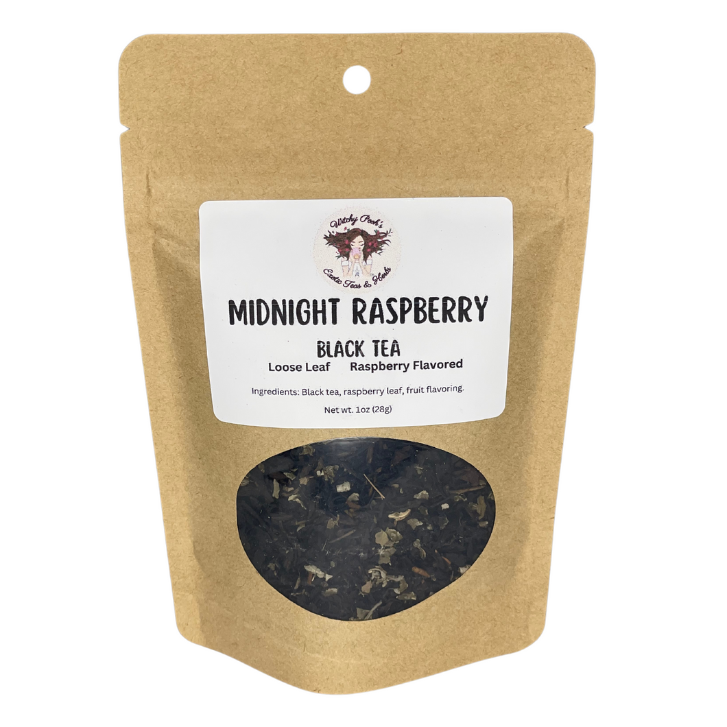 Witchy Pooh's Midnight Raspberry Loose Leaf Raspberry Flavored Black Tea-1