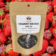 Load image into Gallery viewer, Witchy Pooh&#39;s Strawberry Herb Fields Strawberry Flavored Black Loose Leaf Tea with Sage Leaf-0
