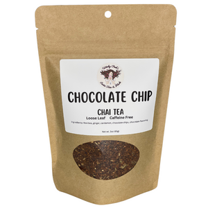 Witchy Pooh's Chocolate Chip Chai Loose Leaf Rooibos Herbal Tea with Real Chocolate Chips!-3