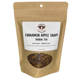 Witchy Pooh's Cinnamon Apple Snap! Loose Leaf Apple Fruit Rooibos Herbal Tea, Caffeine Free-5