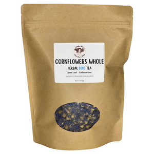 Witchy Pooh's Cornflowers Whole Loose Leaf Herbal Blue Tea, Caffeine Free-4