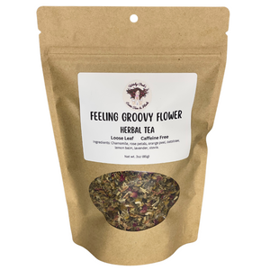 Witchy Pooh's Feeling Groovy Flower Loose Leaf Herbal Tea For Relaxation Caffeine Free-5