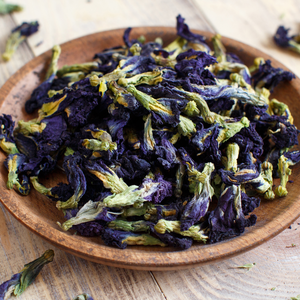 Witchy Pooh's Butterfly Pea Flower Loose Leaf Herbal Blue Colored Tea, Add Lime to Turn Purple!-1