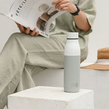 Load image into Gallery viewer, Reusable Stainless Steel Water Bottle (Matt Effect White)-4
