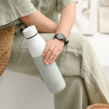 Load image into Gallery viewer, Reusable Stainless Steel Water Bottle (Matt Effect White)-2
