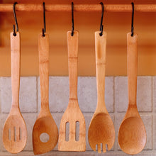 Load image into Gallery viewer, Wooden Kitchen Utensil Set of 6 | Bamboo Cooking Tools-1
