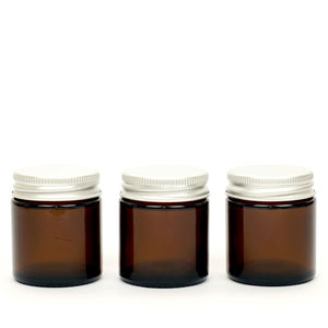 Amber Glass Refillable Jars-1