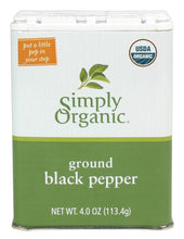 Load image into Gallery viewer, Simply Organic Ground Black Pepper Tin (6x4 Oz)-0
