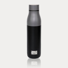 Load image into Gallery viewer, Reusable Stainless Steel Water Bottle (Matt Effect Black)-5
