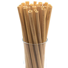 Load image into Gallery viewer, Custom Branded Bamboo Straws For Businesses or Weddings-4
