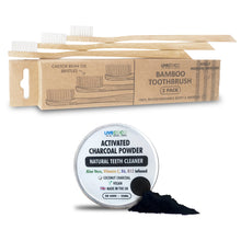 Load image into Gallery viewer, Activated Charcoal Powder &amp; Bamboo Toothbrush Kit-0
