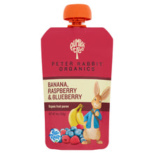 Load image into Gallery viewer, Peter Rabbit Organics RaspberryxBlueberryxBanana (10x4 OZ)-0
