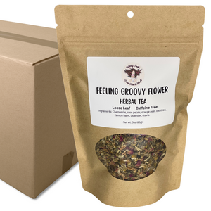 Witchy Pooh's Feeling Groovy Flower Loose Leaf Herbal Tea For Relaxation Caffeine Free-9