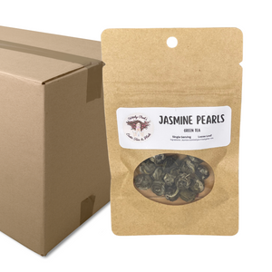 Witchy Pooh's Jasmine Pearls, Dragon Pearls, Loose Leaf Jasmine scented Pan Fried Sencha Green Tea-7