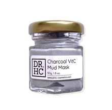 Load image into Gallery viewer, DR.HC Charcoal VitC Mud Mask (50~60g, 1.8~2.1oz) (Exfoliating, Skin brightening, Detoxifying, Pore Shrinking, Anti-black head...)-4
