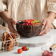 Load image into Gallery viewer, Patterned Coconut Bowl &amp; Spoon Single Set-5
