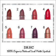 Load image into Gallery viewer, DR.HC 100% Natural/Organic &amp; Vegan Matte Lipstick (8 Shades) (4.25g, 0.15oz.)-1
