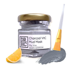 Load image into Gallery viewer, DR.HC Charcoal VitC Mud Mask (50~60g, 1.8~2.1oz) (Exfoliating, Skin brightening, Detoxifying, Pore Shrinking, Anti-black head...)-1
