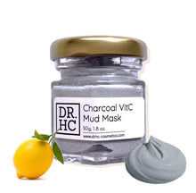 Load image into Gallery viewer, DR.HC Charcoal VitC Mud Mask (50~60g, 1.8~2.1oz) (Exfoliating, Skin brightening, Detoxifying, Pore Shrinking, Anti-black head...)-3
