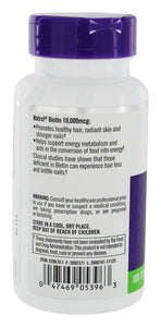 Natrol Max Strengt Biotin, 10000mg (100 TAB)-2