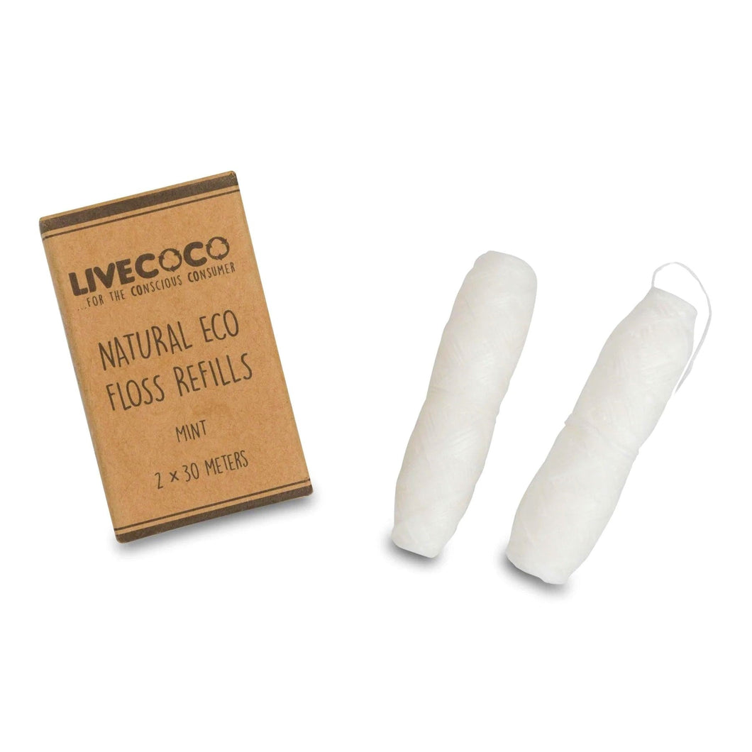 Natural Eco Floss Refills - Fresh Mint Flavour-0