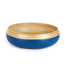 Load image into Gallery viewer, Bamboo Fruit Bowl &amp; Home Decor Bowl (Blue)-0
