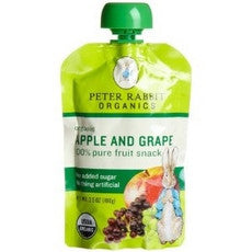 Peter Rabbit Organics Fruit SqueezeApple And Grape (10x4Oz)-0