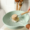 Long Handle Bamboo Dish Brush-0