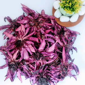 Dried Ceylon Natural Red Lotus flowers,Nymphaea Rubra Flowers, Red water lily flowers Herbal Tea | Ceylon Organic-0