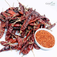 Load image into Gallery viewer, 2kg+ Dried Red Chilli Pods - The Perfect Ingredient for Curries, Salsas, and Stir-Fries  | Ceylon  Organic-3
