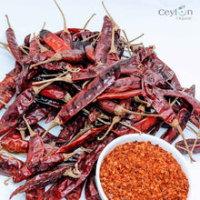 Load image into Gallery viewer, 2kg+ Dried Red Chilli Pods - The Perfect Ingredient for Curries, Salsas, and Stir-Fries  | Ceylon  Organic-0
