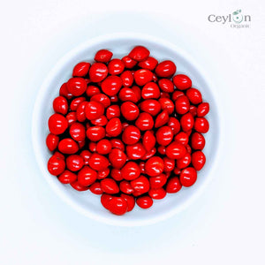 200+ Red Lucky Seeds, Coral Bean, Jewelry Making Beans | Ceylon Organic-1